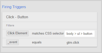 google tag manager event trigger rules