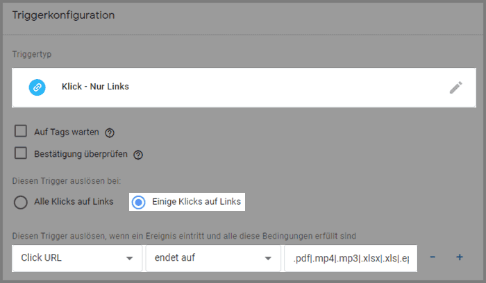 Trigger für Download-Tracking