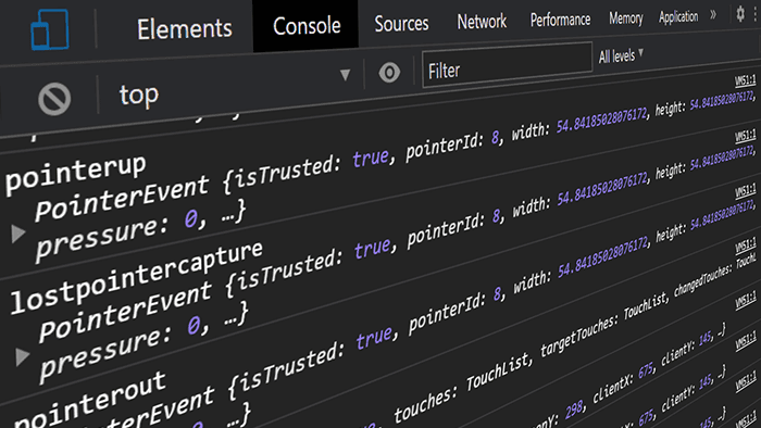 How to log all JavaScript events to the console for debugging